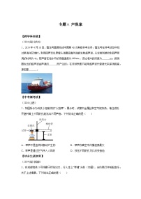 2024年中考物理真题分类汇编（全国通用）专题01声现象