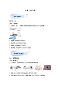 2024年中考物理真题分类汇编（全国通用）专题17电与磁