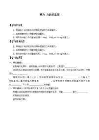 初中物理重力 力的示意图导学案及答案