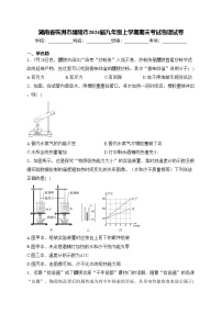 湖南省株洲市醴陵市2024届九年级上学期期末考试物理试卷(含答案)