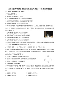 2023-2024学年陕西省延安市吴起县八年级（下）期末物理试卷（含答案）