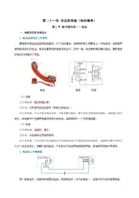 人教版初中物理九年级全册 第二十一章 《信息的传递》知识清单（学生版）+（教师版）