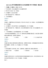 2024年湖南省郴州市永兴县树德中学中考一模物理试题（解析版）