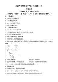 2024年广东省茂名市化州市中考一模物理试题（原卷版）