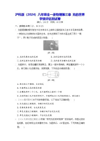 沪科版（2024）八年级全册（2024）第三章 光的世界练习题