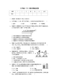 四川省成都市-2023-2024学年八年级下学期期末物理试卷