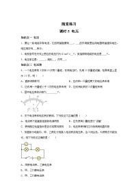 初中物理北师大版（2024）九年级全册五 电压优秀复习练习题