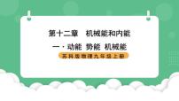 初中物理苏科版（2024）九年级全册第十二章 机械能和内能1 动能 势能 机械能完整版ppt课件
