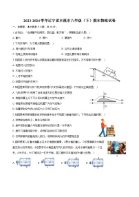 2023-2024学年辽宁省本溪市八年级（下）期末物理试卷（含答案）