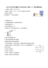 安徽省六安市金安区2023-2024学年九年级上学期期末物理试卷+