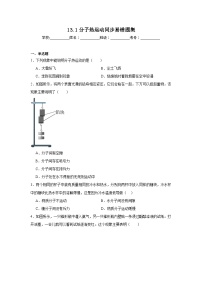 初中物理人教版（2024）九年级全册第1节 分子热运动精品测试题