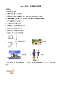 黑龙江省齐齐哈尔市克东县第三中学2024-2025学年九年级上学期开学考试物理试题（原卷版）