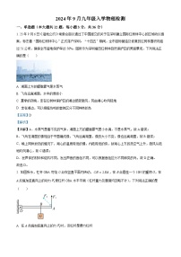 湖南省洞口县思源实验学校2024-2025学年九年级上学期入学检测物理试题（解析版）