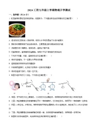 黑龙江省哈尔滨市工业大学附中2024--2025学年九年级上学期开学测试物理试题（原卷版+解析版）