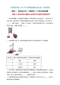 模块三 实验 专题42 探究导体在磁场中运动时产生感应电流的条件（练习）-2024年中考物理真题分类汇编