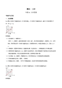 中考物理二轮四大模块针对集训(全国通用)专题12力学图像专题练习(原卷版+解析)