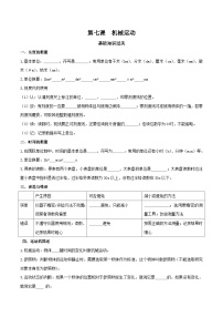 中考物理重难点精讲讲练(全国通用)专题07机械运动专题练习(原卷版+解析)