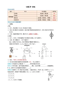 中考物理一轮复习专题29滑轮(知识点复习+例题讲解+过关练习)(原卷版+解析)