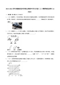 安徽省宿州市砀山铁路中学2023-2024学年九年级上学期调研物理试卷（12月份）