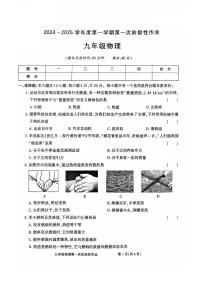 陕西省洛南县城关中学2024-2025学年九年级上学期第一次月考物理试题