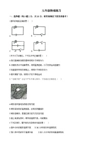 甘肃省张掖市甘州区张掖市某校2024-2025学年九年级上学期9月月考物理试卷(无答案)