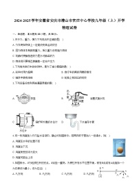 2024-2025学年安徽省安庆市潜山市官庄中心学校九年级（上）开学物理试卷（含答案）