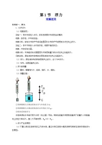 初中物理人教版（2024）八年级下册10.1 浮力课后作业题