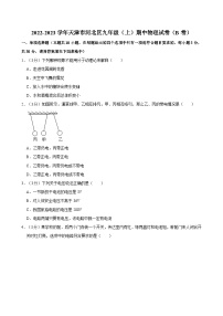 天津市河北区2022-2023学年九年级上学期期中物理试卷（B卷）