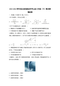 [物理][期末]河北省石家庄市平山县2023-2024学年八年级下学期期末试卷+