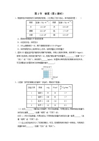 初中物理人教版（2024）八年级上册第2节 密度第1课时课时训练