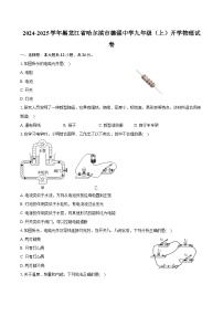 2024-2025学年黑龙江省哈尔滨市德强中学九年级（上）开学物理试卷（含解析）