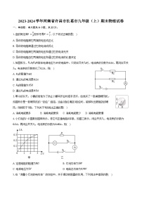 2023-2024学年河南省许昌市长葛市九年级（上）期末物理试卷（含答案）