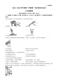 [物理]陕西省延安市志丹县2024～2025学年九年级上学期9月月考试题(有答案)