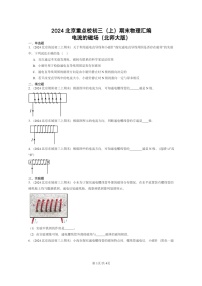 [物理]2024北京重点校初三上学期期末真题分类汇编：电流的磁场(北师大版)