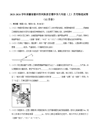 安徽省滁州市凤阳县官塘中学2023-2024学年八年级（上）月考物理试卷（12月份）