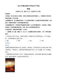 2024年湖北省中考物理真题（解析版）