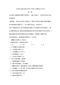 四川省绵阳市江油市2024-2025学年八年级上学期10月月考物理试题