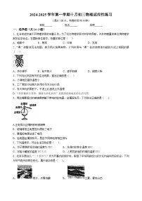 福建省福州市台江区福州华伦中学2024-2025学年九年级上学期10月月考物理试题(无答案)