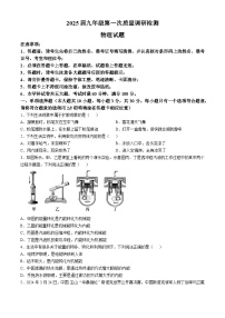 湖南省长沙市湖南师大附中教育集团联考2024-2025学年九年级上学期10月月考物理