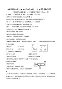 辽宁省鞍山市海城市西部集团2024-2025学年九年级上学期10月月考物理试题