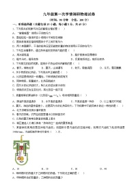 山东省聊城市东昌府区第六中学2024-2025学年九年级上学期第一次月考物理试卷(无答案)