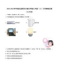 湖北省武汉市部分学校2023-2024学年九年级上学期月考物理试卷（12月份）