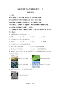 北京市朝阳区2022-2023中考一模物理试题