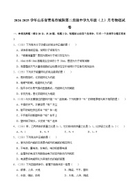 山东省青岛市城阳第二实验中学2024-2025学年九年级上学期月考物理试卷