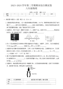 河南省周口市沈丘县中英文等校2023-2024学年八年级下学期6月期末物理试题