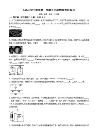 河南省洛阳市地矿双语学校2024－2025学年九年级上学期物理月考试卷(无答案)