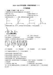 广东省河源市龙川县2024-2025学年八年级上学期第一次月考物理试卷(无答案)