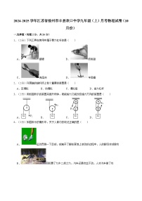 江苏省徐州市丰县欢口中学2024-2025学年九年级上学期月考物理试卷（10月份）