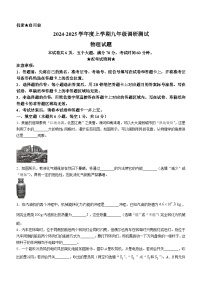 河南省信阳市平桥区2024-2025学年九年级上学期10月月考物理试题