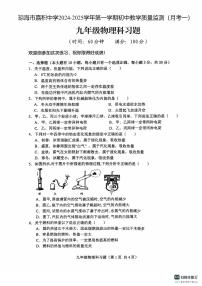 海南省省直辖县级行政单位琼海市琼海市嘉积中学2024-2025学年九年级上学期10月月考物理试题